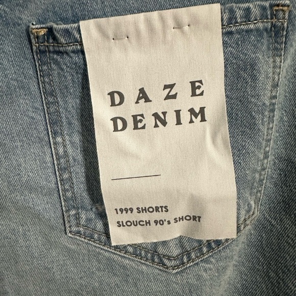 DAZE 1999 Slouch 90’s Denim Shorts, Size 26 (v) - Picture 5 of 12